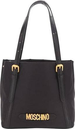 Moschino Metallic Letters Nylon Shopping Bag - Dames - Handtassen - Zwart - ONE Size - Nylon - Tassen