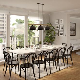Dmora Mesa Extensible Lireli, 12 Plazas, Extensible, Mecanismo De Extensi&oacute;n Central, 160x80x76h Cm Blanco