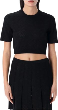 Givenchy Tops, Dames, Zwart, S, Gebreide Top en Rok Set