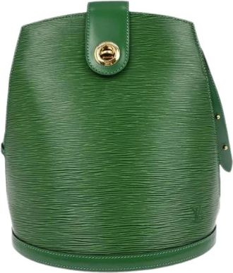Louis Vuitton Pre-owned Bucket Bags, female, Green, Size: ONE SIZE Pre-owned Cluny shoulder bag