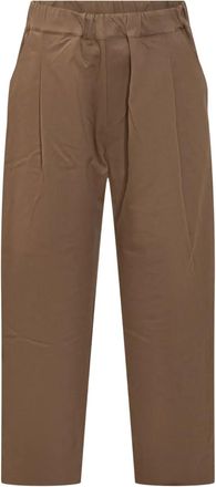 A Paper Kid Pantaloni con vita elasticizzata - Marrone