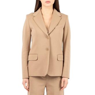 Max Mara Blazers, female, Brown, Size: S Ginnasta Blazer