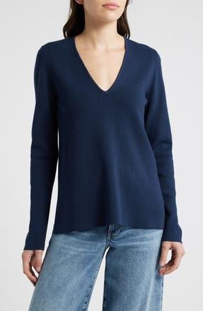 Wyeth Nyc V-Neck Sweater in Navy at Nordstrom Rack, Size X-Small
