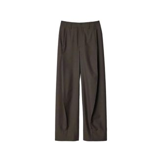 Christophe Lemaire Dames, Broeken, Bruin, Maat: XS Wol