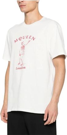Alexander McQueen Hombre, Camisetas, Blanco, Talla: XL