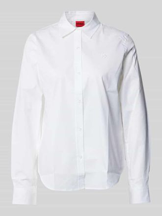 HUGO BOSS Regular Fit Hemdbluse aus Baumwoll-Mix Modell THE ESSENTIAL SHIRT in Weiss, Gr&ouml;&szlig;e 36