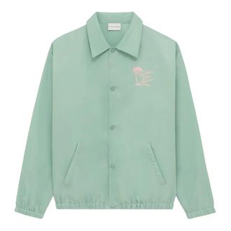 Dr&ocirc;le de Monsieur Light Jackets, male, Green, Size: XL T-Shirt Slogan Palmiers