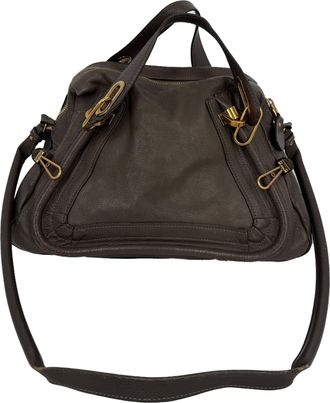 Chlo&eacute; Chlo&eacute; Paraty Medium tas in grijs leer
