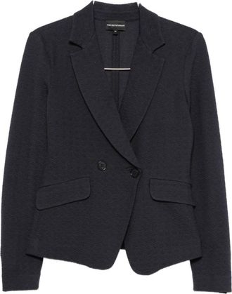 Emporio Armani Dubbelrijige Blazer - Dames - Blazers - Blauw - 2XS - Jassen