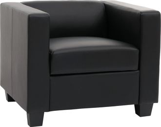 Hhg Hhg - Nunca Usado] Sill&oacute;n Lille, Polipiel, Negro