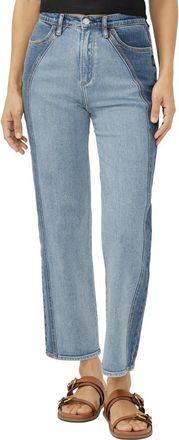 Silver Jeans Co Highly Desirable Western High Waist Ankle Straight Leg Jeans in Glimmer at Nordstrom, Size 31