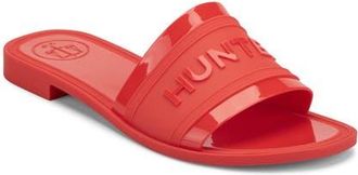 Hunter Marina Slide Sandal in Medium Red 610 at Nordstrom, Size 11