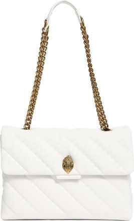 Kurt Geiger Soho Quilted Large Shoulder Bag in White at Nordstrom Rack