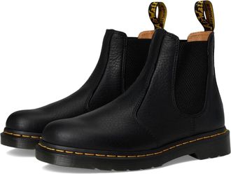 Dr. Martens Womens Dr. Martens 2976 Boots Black Leather Round Toe Chelsea VER999
