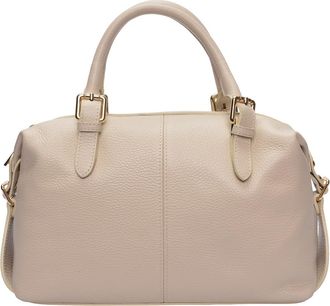 Luisa Vannini Beige Rundleer Tas