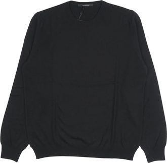 Tagliatore Marley Sweater - Heren - Ronde hals truien - Zwart - 2XL - Wol - Truien & Vesten