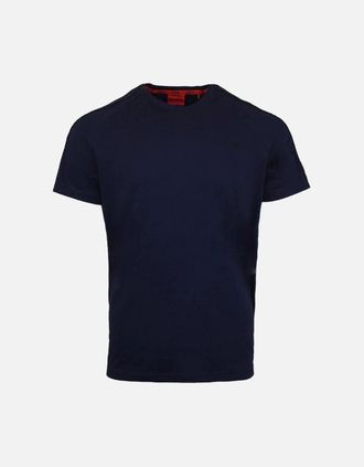 HUGO BOSS Mens HUGO Liam T-Shirt, Dark Blue - Black - Size: 36