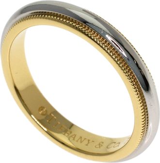 Tiffany & Co. Yellow Gold (18K) Platinum 950 Band Ring (Pre-Owned)