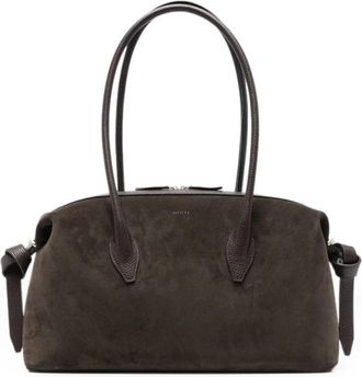 Yuzefi Brioche Duffle - Dames - Schoudertassen - Bruin - ONE Size - Su&egrave;de - Tassen