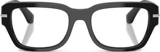 Dolce & Gabbana 54mm Square Optical Glasses in Black at Nordstrom