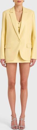 Amanda Uprichard Grady Blazer In Cornsilk