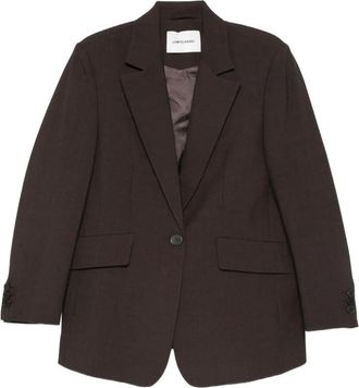 Low Classic Blazer met enkele knoop - Bruin