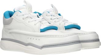 Valentino Garavani Mens White Leather Low Top Sneakers