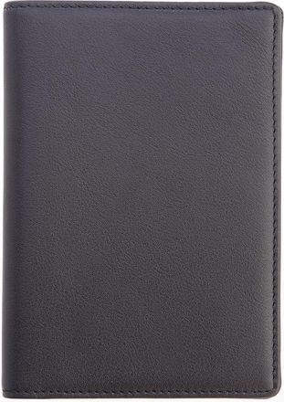 Royce Leather Personalized Leather RFID-Blocking Passport Wallet with Vaccine Card Pocket