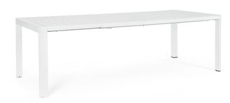 Outdoor Living Mesa de aluminio 180-240X100 blanca
