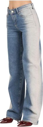 A|X Armani Exchange Wijde Pijp Denim Jeans - Dames - Loose Fit Jeans - Blauw - W27 - Denim - Jeans