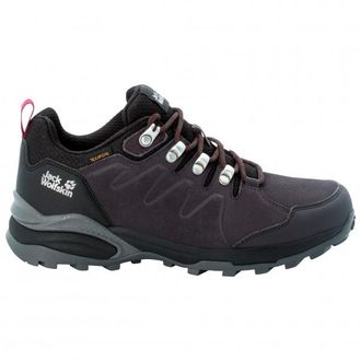 Jack Wolfskin Refugio Texapore Low Multisportschuhe f&uuml;r Damen | grau/schwarz
