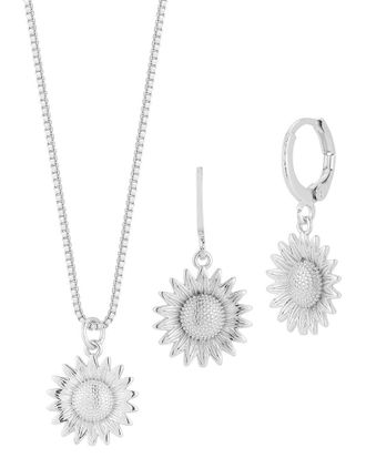 Sphera Milano Plated Necklace/Earring Set