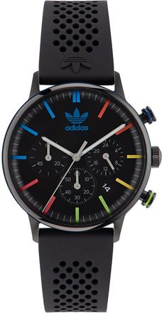 adidas Originals Code One Chrono Unisexs Black Watch AOSY23021 Silicone - One Size