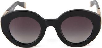 Furla Womens Sunglasses Glossy Black Acetate
