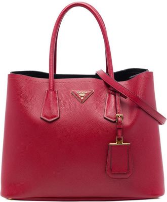 Prada Pre-owned Prada Large Saffiano Cuir Double Satchel Ladies 4GDU3SO0EHBASOKF