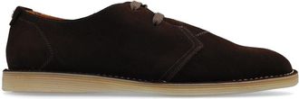 Dolce & Gabbana logo-tag suede derby shoes - men - Rubber/Calf Leather/Calf Suede - 40 - Brown