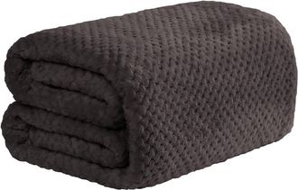OEM Manta De Franela A Cuadros De Pi&ntilde;a De Color Liso, Funda De Sof&aacute; De Forro Polar Coral, Manta Para Siesta Con Aire Acondicionado - 1 Manta Refrescante, 