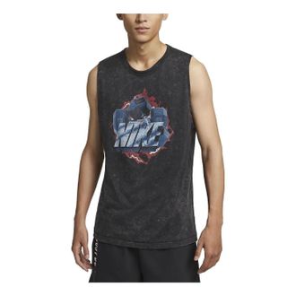 Nike Dri-FIT Training Gym Tank Top Black DX0909-010