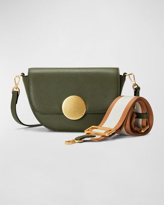 Oryany Lottie Saddle Leather Crossbody Bag