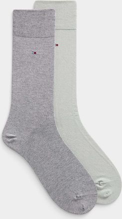Tommy Hilfiger Mens Minimalist solid dress socks 2-pack