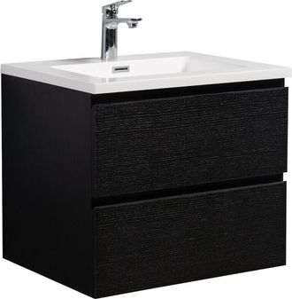 Badplaats Mobile da bagno Angela 60cm Nero Legno - armadio mobiletto lavabo