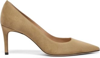 Stuart Weitzman Stuart Power 75 - Dames - Pumps - Groen - 38 EU - Leer - Schoenen