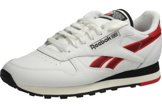 Reebok Classic Leather White/VECTORRED/Black Unisex Running Shoes