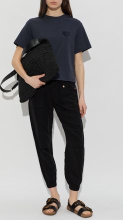 AllSaints T-shirt Lover Lisa, Womens, Navy Blue