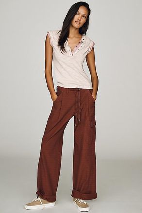 Pilcro Cade 100% Cotton Low-Slung Cargo Pants