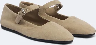 Miu Miu Suede Mary Jane flats