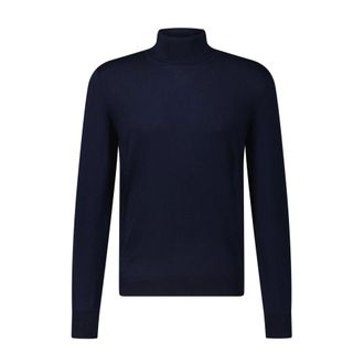 Gran Sasso Truien & Vesten, Heren, Blauw, 3Xl, Wol, Turtleneck Sweater