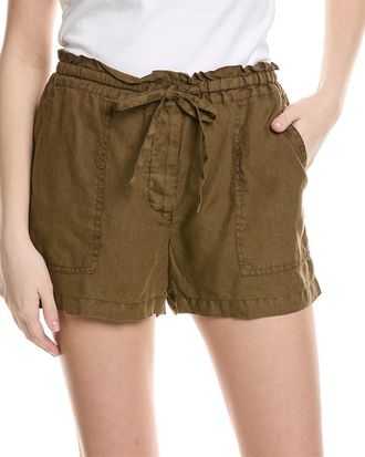 Michael Stars Paulette Linen Ruffled Waist Short