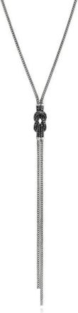 John Hardy Love Knot Y-Necklace, Black Sapphire in Silver Black at Nordstrom, Size 20