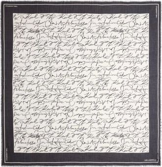 Karl Lagerfeld Accessoires, Dames, Beige, ONE Size, Scarf